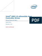 Intel (R) USB 3.0 Extensible Host Controller Driver - Release Notes r1.04