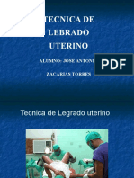 Tecnica de Lebrado Uterino