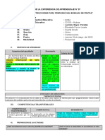 Sesión de La Experiencia de Aprendizaje N 37