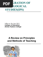 A Review On Principles and Methods of Teaching