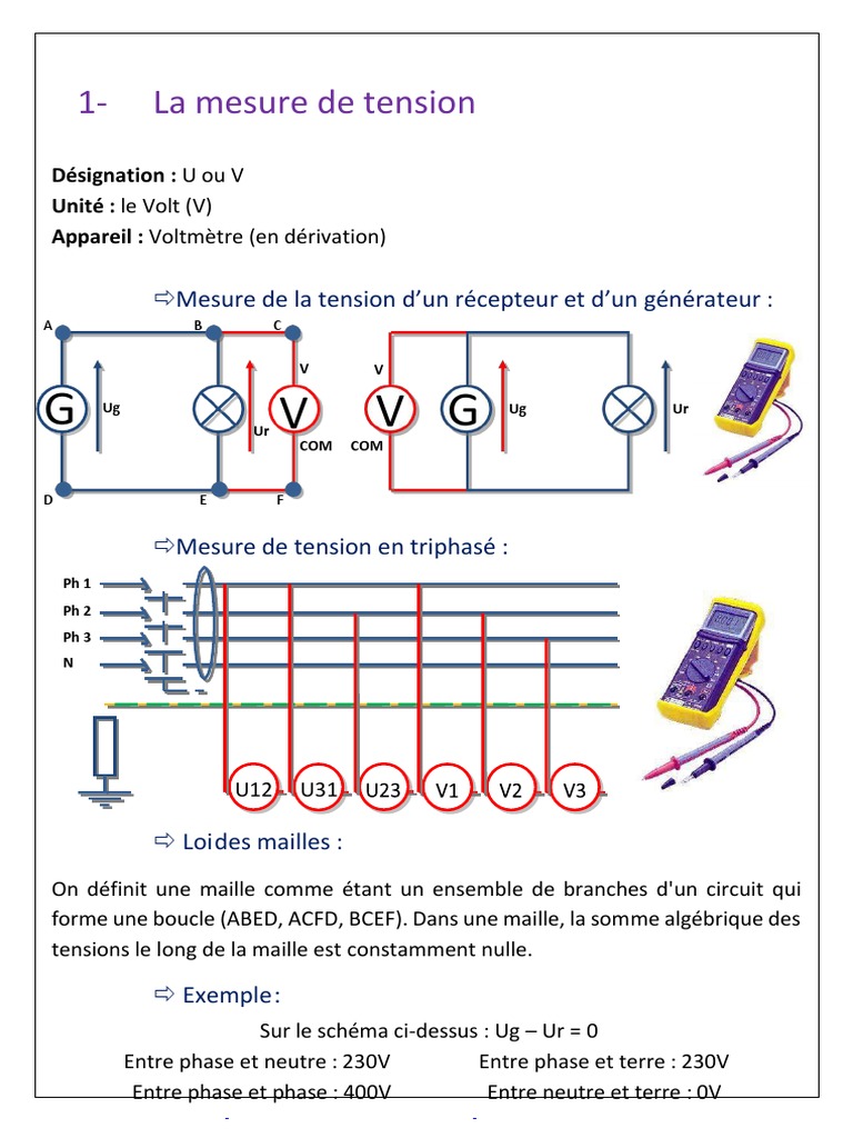 Tension Entre Phase Et Neutre