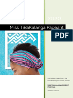 2020 - Miss TiBaKalanga Beauty Pageant