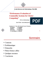 Performance Evaluation of Commodity Systems for Cluster Computing -- presentation