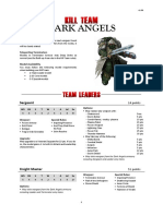 Kill Team List - Dark Angels v1.0