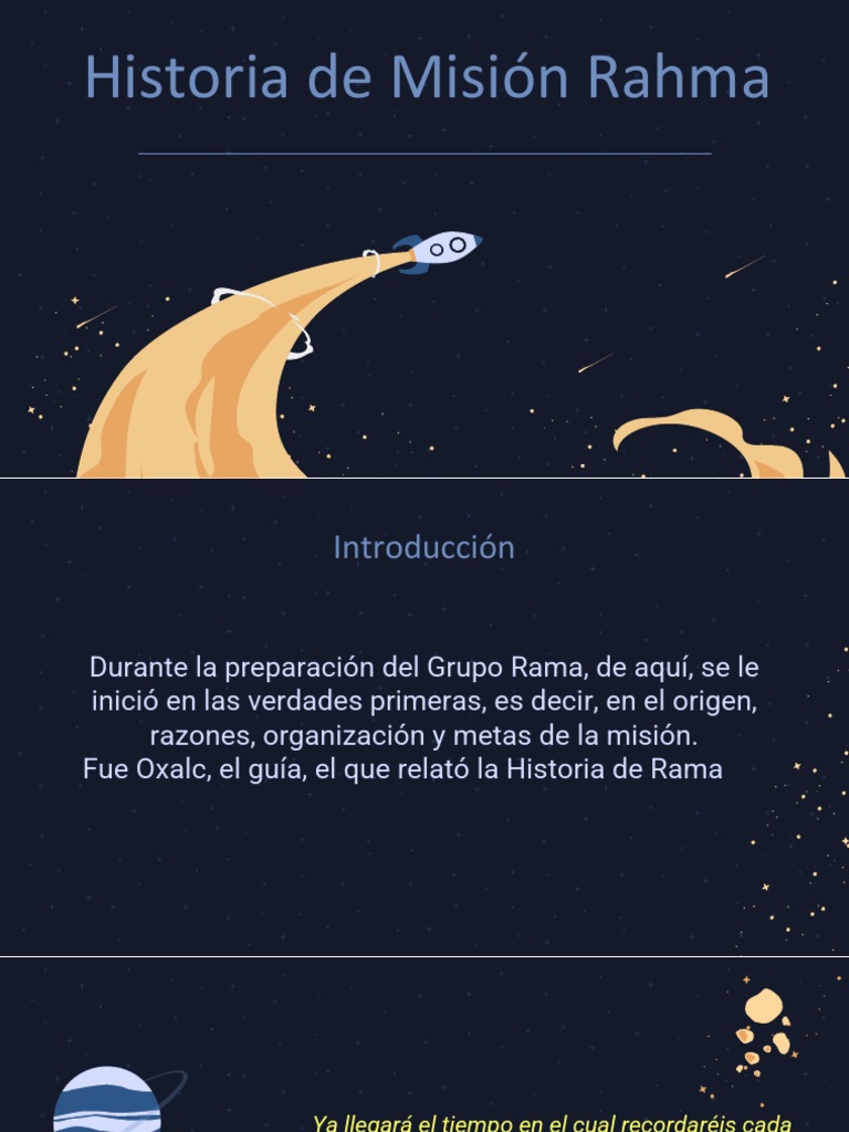 Historia y Misión del Grupo RAMA | PDF | Tierra | Vía láctea