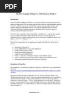 Download The First Example of TimesTen With Oracle by patrick_wangrui SN6469925 doc pdf