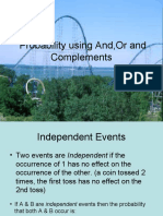 Probability of and or Complements