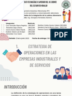 Estrategia de Operaciones en Las Empresas Industriales y de Servicios