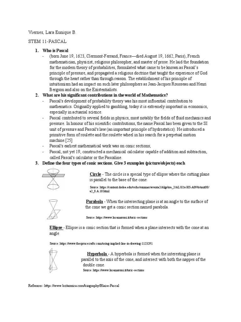 Pascal Pdf Mathematics Science
