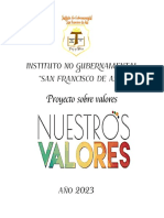 Proyecto Valores Ingsfa 2023