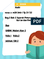 E-Book QH Bab 2 Sejarah Penurunan Dan Penulisan Al-Qur'an Kls X