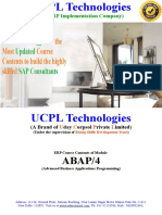 0004 SAP ABAP Syllabus UCPL Technologies