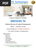 0006 SAP HRM or HCM Syllabus UCPL Technologies