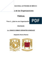 Foro 3. Qué es una Organización Pública