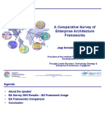 Comparative Survey of EA Frameworks