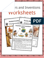 Sample Inventors and Inventions Worksheets