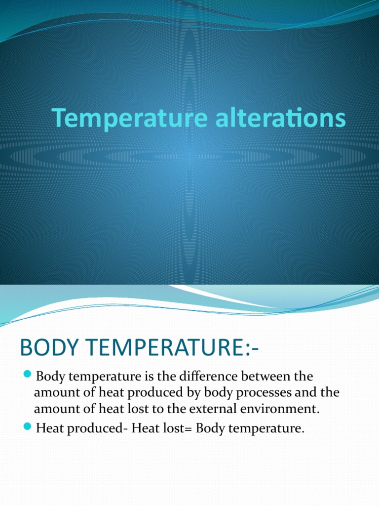 Temperature Alterations | PDF | Hyperthermia | Heat Transfer