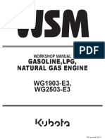 Kubota Engine Workshop Manual WG2503-E3 9Y111-09148