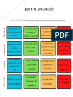 Rubrica de Evaluación Respeto