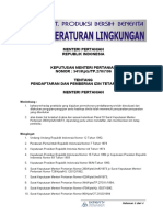 KepMen Pertanian Tahun 1996 No 541 - Pendaftaran & Pemberian Izin Tetap Pestisida