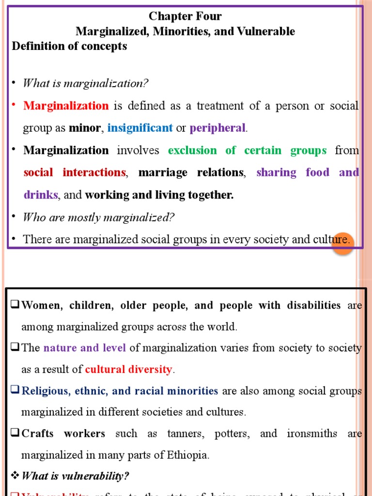 Understanding Marginalization and Vulnerability | PDF | Female Genital ...