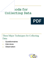Methods For Collecting Data