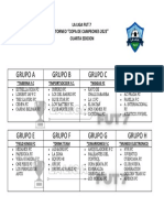 Sorteo de Grupos