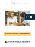 Becoming Your Students ECCE Speaking Examiner