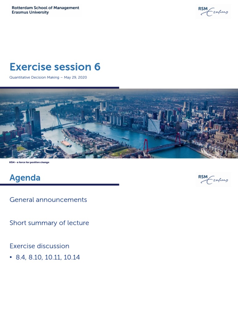 Slides Exercise Session 6 | PDF | Mathematical Optimization | Applied ...