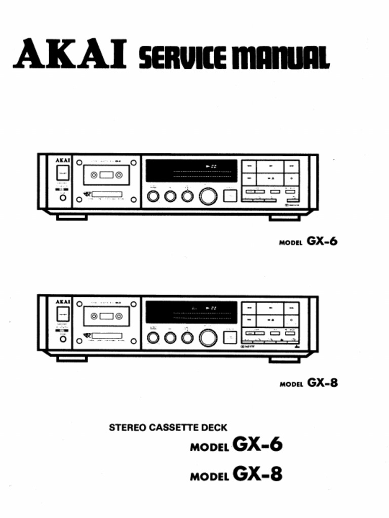 Akai GX 6 Service Manual | PDF
