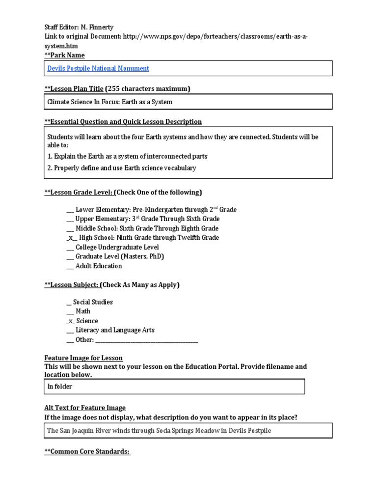 Earth Systems: Climate Science Lesson | PDF | Carbon Cycle | Climate