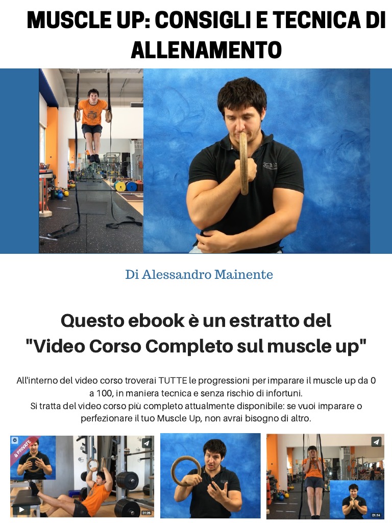 Muscle Up Consigli e Tecnica Di Allenamento | PDF