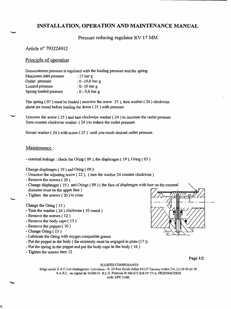 Pressure Reducer (Fluides) | PDF