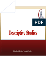 Descriptive Studies - May 2020