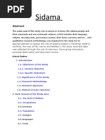 Sidama Peoples 