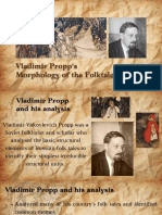 Vladimir Propp's Morphology of The Folktale