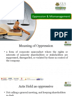 Oppression and Mismanagement