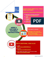 WEEK 8 INSTRUCTIONS (LECTURE & TUTORIAL) My Class