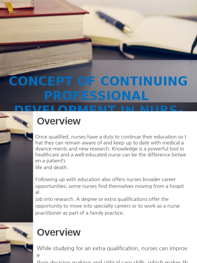 Continuing Professional Development in Nursing PDF Nursing
