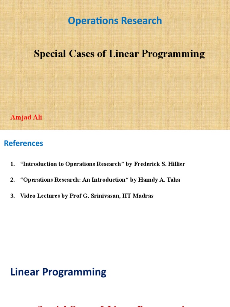 Alternative optima download free pdf linear programming