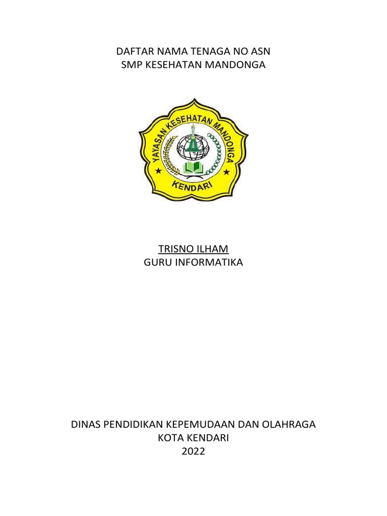 Cover Pemberkasan SMP Non PNS | PDF | Bisnis