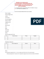 Formulir Data Base Kader