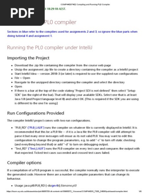 COMP4403_7402 Compiling and Running PL0 Compiler