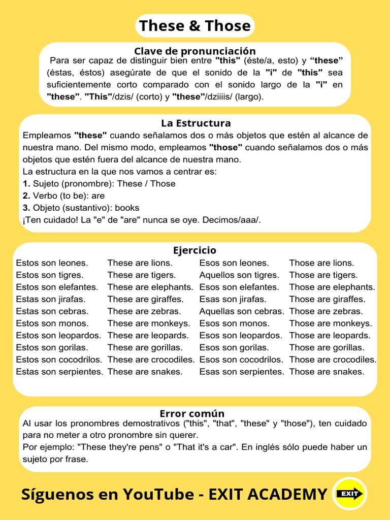 These & Those | PDF