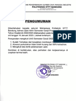 Pengumuman Uas Ganjil