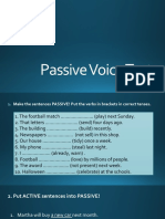 Project 4 - Unit 5 - Passive Voice TEST