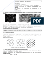 Structure Atomique Des Métaux