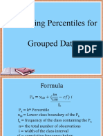 Percentiles For Grouped Data