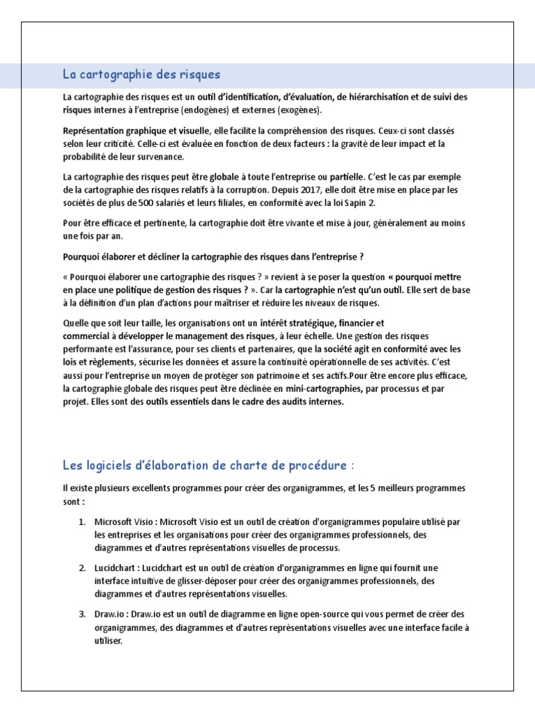 Cartographie des Risques en Entreprise | PDF | Risque | Gestion des risques
