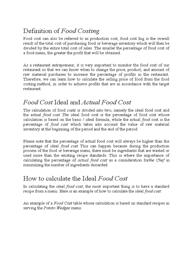 definition-of-food-costing-pdf-cost-of-goods-sold-menu